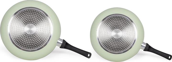 Produktbild Livoo Set aus 2 Pfannen in Steinoptik (24 cm, Pfannenset + Topfset, Aluminium)