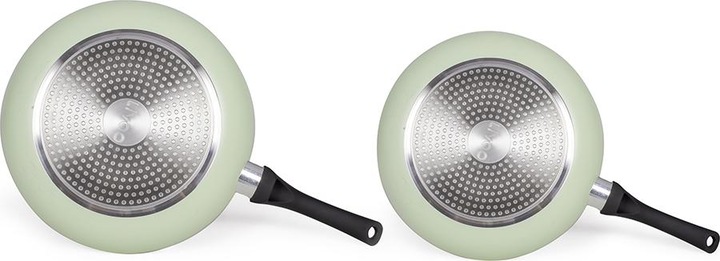 Actual product image Livoo Set of 2 stone-finish frypans (24 cm, Pan set + pot set, Aluminium)