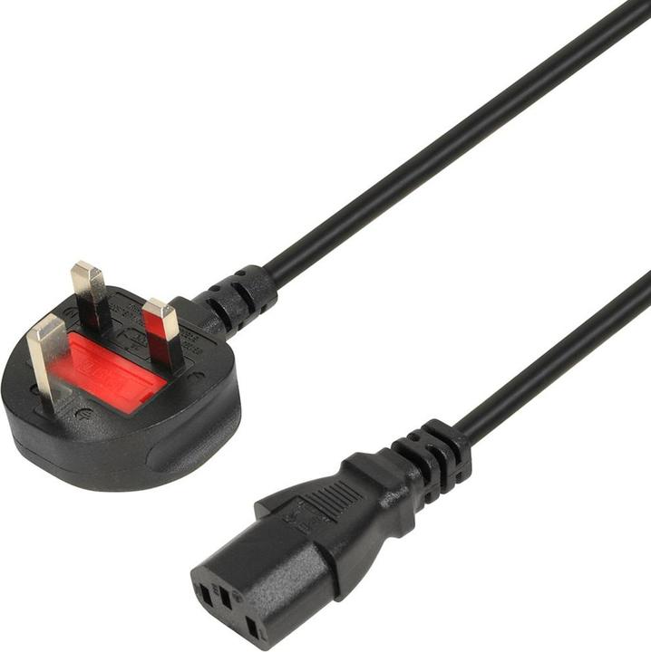 Actual product image iBox VDE SCHUKO Stromkabel 1 8 m UK-Stecker (1.80 m)