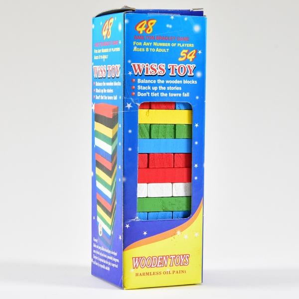 Image du produit Kögler Bloc de bois Jeu d'empilage avec dé (Allemand, Français, Suisse-allemand, Italien, Anglais)