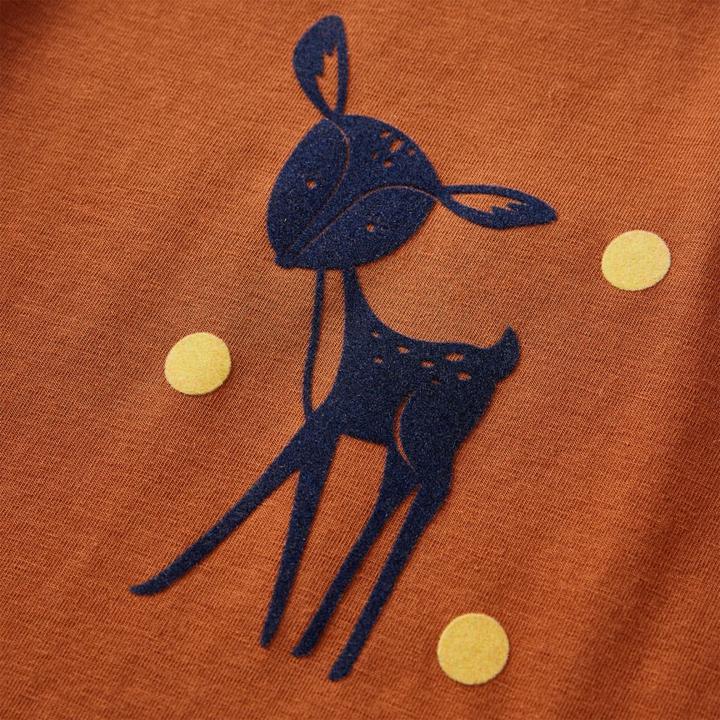 Produktbild VidaXL Kinder-Langarmshirt Cognac 140,Material: 95 % Baumwolle. 5 (140)