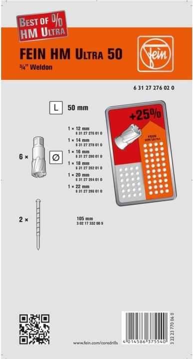 Produktbild Fein Kernbohrer-Set 63127276020 1 S