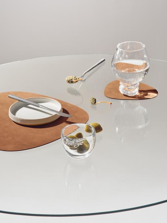 Actual product image Lind DNA Glass Coaster Curve Nupo Sienna 11x13cm (1 x, Glass coaster)