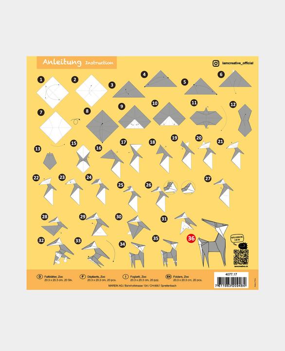 Produktbild I Am Creative Faltblätter (100 g/m², 20 x)