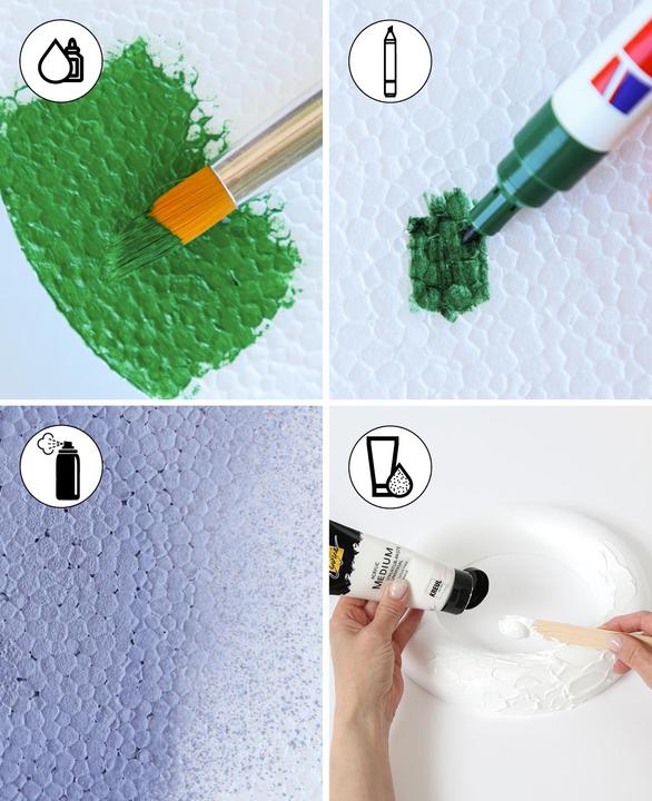 Immagine prodotto I Am Creative Mezzi gusci di palline di polistirolo