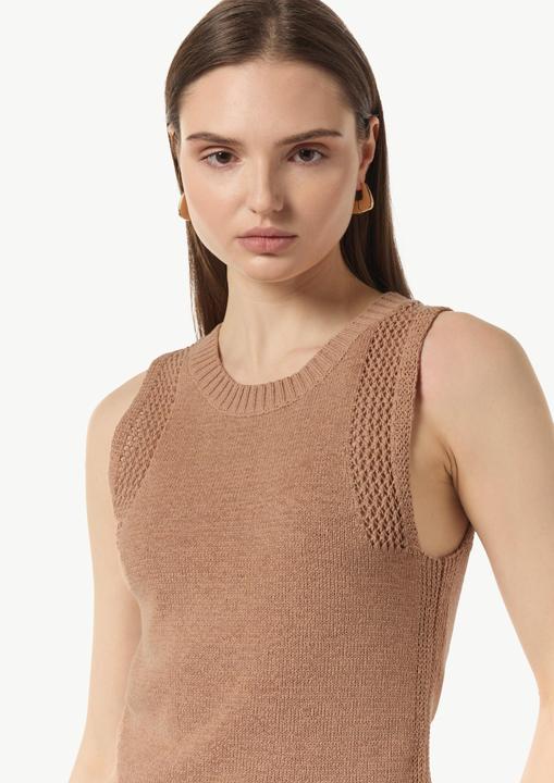 Produktbild Comma Strickpullunder Stricktop aus Baumwollmix mit Rippblende (40)