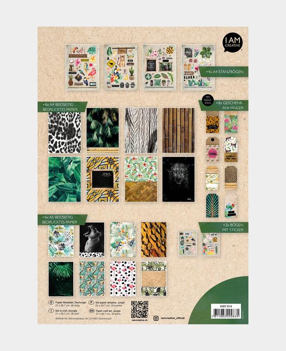 Produktbild I Am Creative Papier Bastelset (200 g/m², 30x)