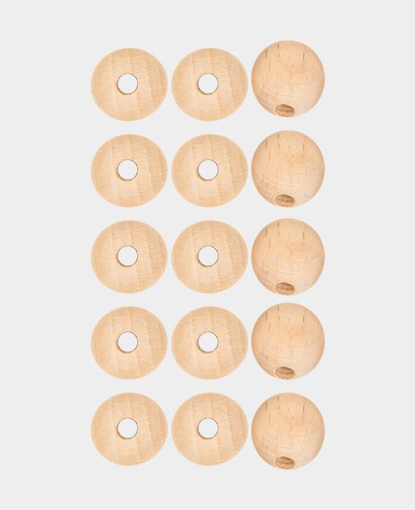 Immagine prodotto I Am Creative Perline di legno grezzo, perline di legno