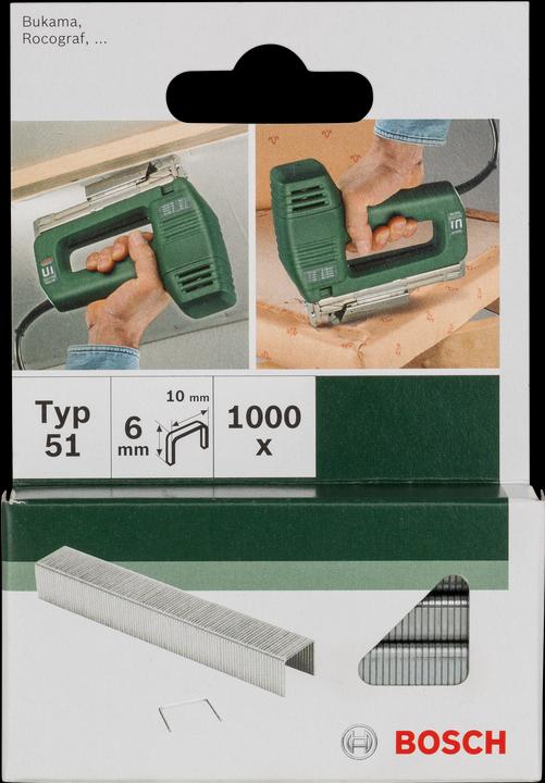 Image du produit Bosch Zubehör Agrafe type 51 1000 pcs. Access