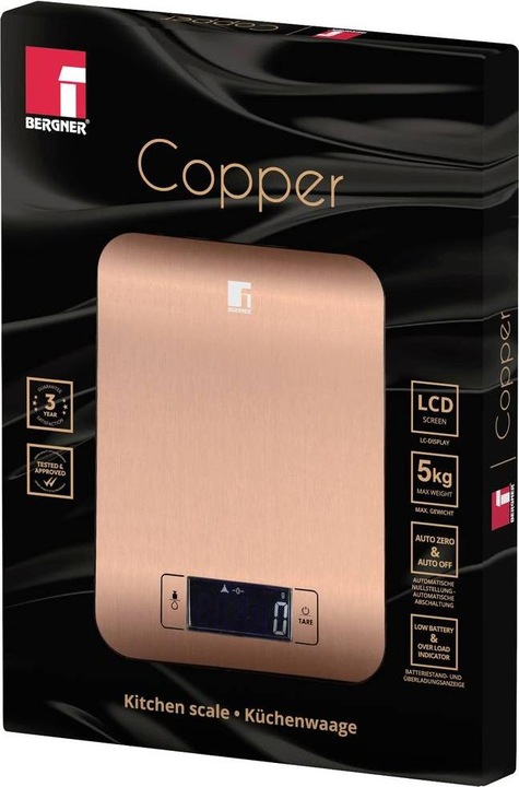 Actual product image Bergner Kitchen scales digital copper