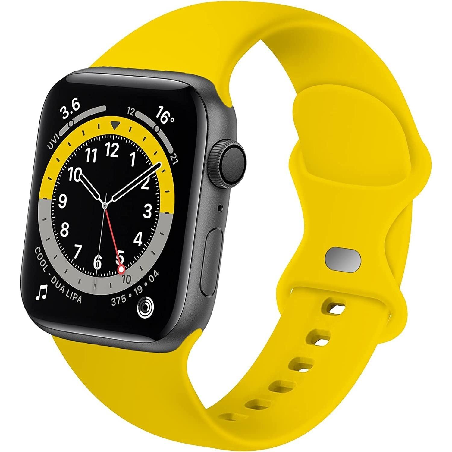 Strap-it Armband (Silikon, Apple Watch), Uhrenarmband, Gelb