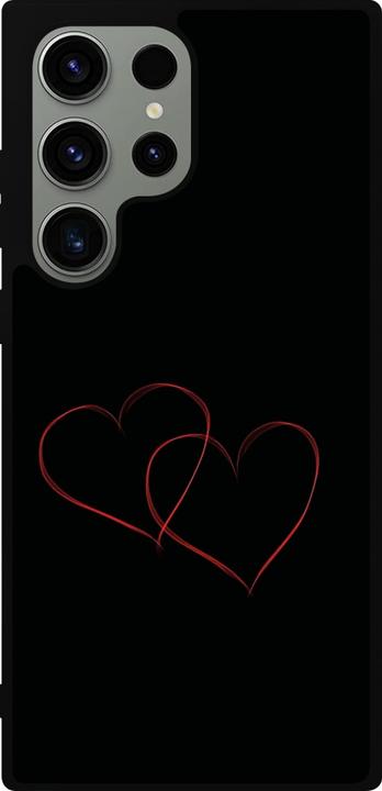 Image du produit PhoneLook Coque Silicone rigide noir Valentine 2023 attached heart (Samsung Galaxy S23 Ultra)