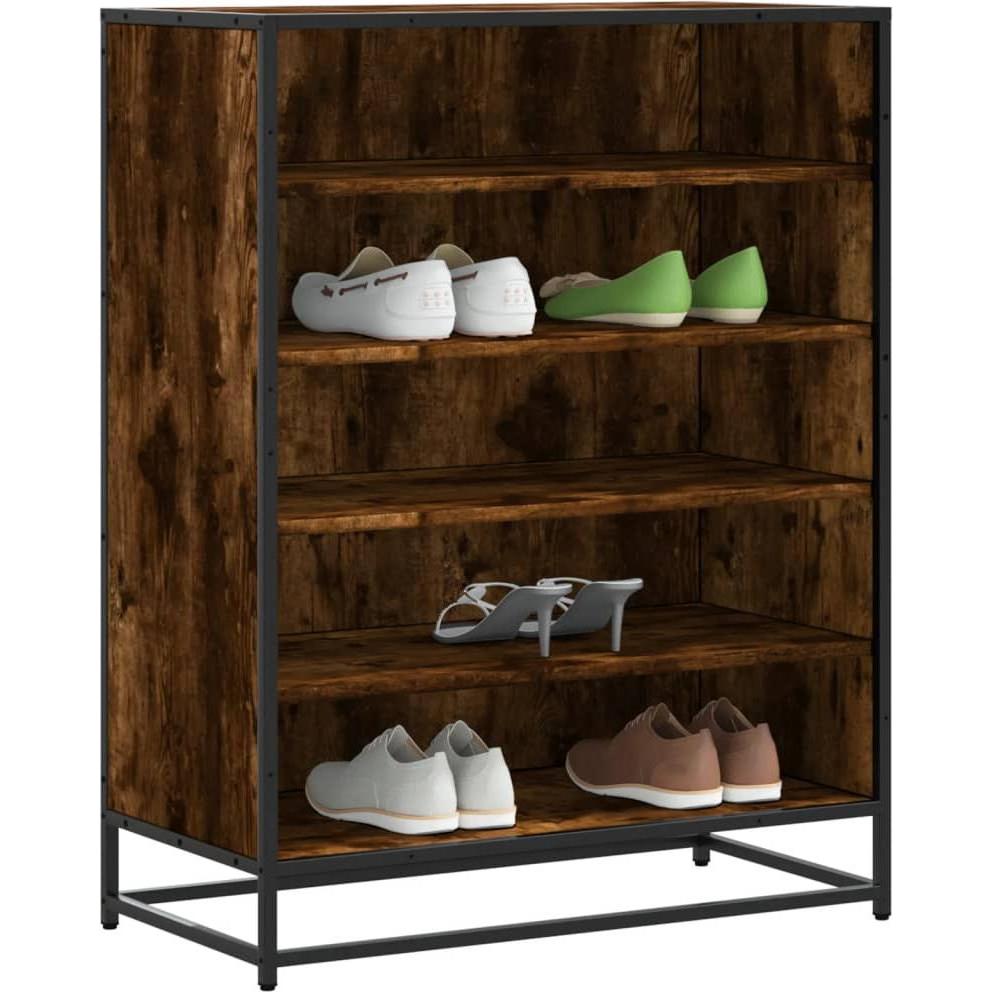 VidaXL, Schuhschrank, Schuhschrank Schuhregal Schuhablage Schuhaufbewahrung Räuchereiche