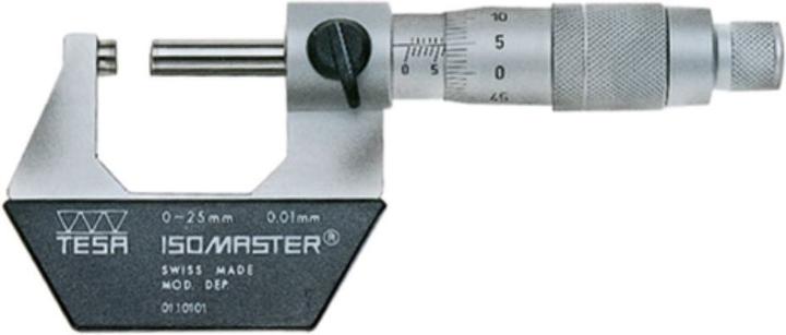Actual product image Tesa Technology ISOMASTER micrometer Measuring range 0- 25 mm with E (2.50 cm)