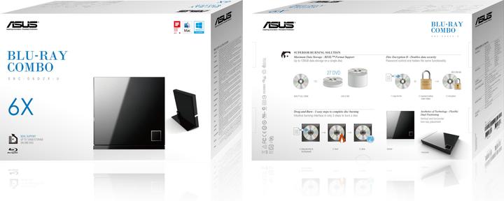 Immagine prodotto ASUS Sbc-06d2x-U (Unità Blu-ray, Masterizzatore CD, Unità CD, Masterizzatore DVD, Unità DVD)