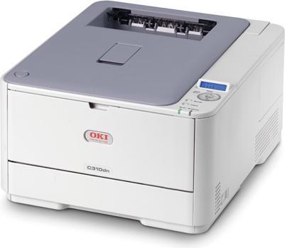 Actual product image OKI C310dn LED colour printer, A4, LAN, duplex 3 yrs. warranty (Laser, Colour)
