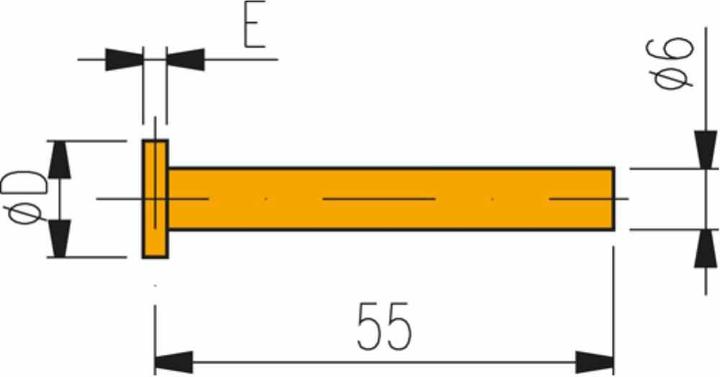 Actual product image tesa Measuring insert with carbide disc 14 mm
