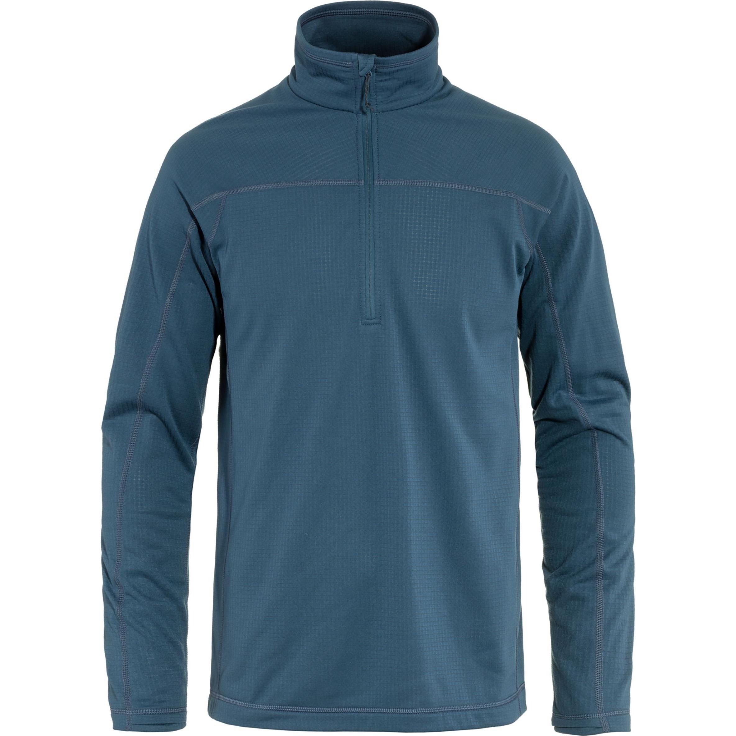Fjällräven, Herren, Pullover, Abisko Lite Fleece Half Zip, Blau, (L)