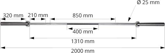 Image du produit Fitcom Barre d'haltères Lady Bar