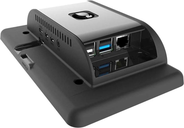 Produktbild Multicomp Gehäuse für offizielles 7 Raspberry Pi Touchscreen Display und Raspberry Pi 4, schwarz