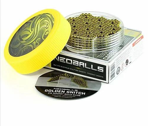 Actual product image Neoballs Sphere Magnets Yellow - Tesseract Cassette