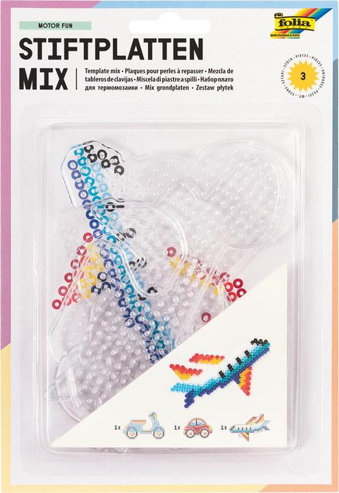 Produktbild Folia Bügelperlen Platten Stiftplatten-Set