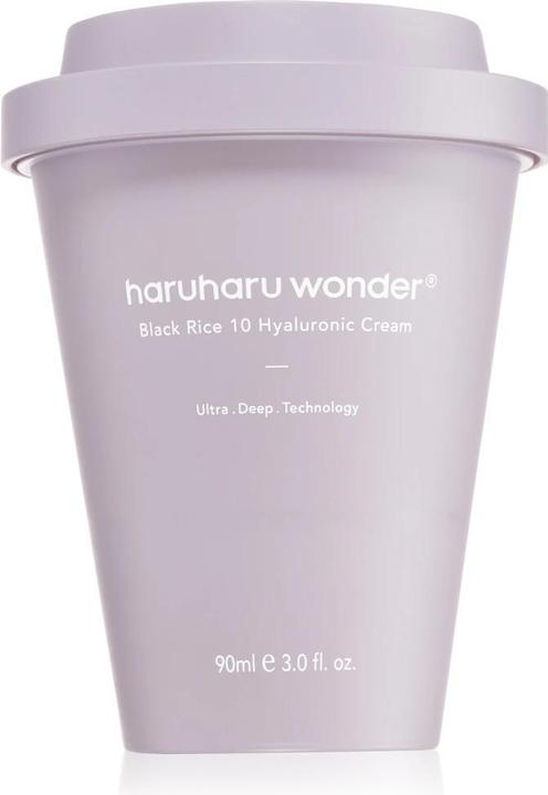 Actual product image Haruharu Wonder Black Rice 10 Hyaluronic Cream 90ml Face Moisturizer Vegan Cruelty Free Daily Skinca (90 ml, Day cream)