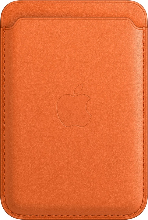 Produktbild Apple iPhone-Leder-Geldbörse mit MagSafe - Orange (Apple iPhone 14 Pro, Apple iPhone 13 Pro Max, Apple iPhone 12 mini, Apple iPhone 13 mini, Apple iPhone 14, Apple iPhone 12, Apple iPhone 13, Apple iPhone 14 Plus, Apple iPhone 14 Pro Max, Apple iPhone 12 Pro Max, Apple iPhone 12 Pro, Apple iPhone 13 Pro)