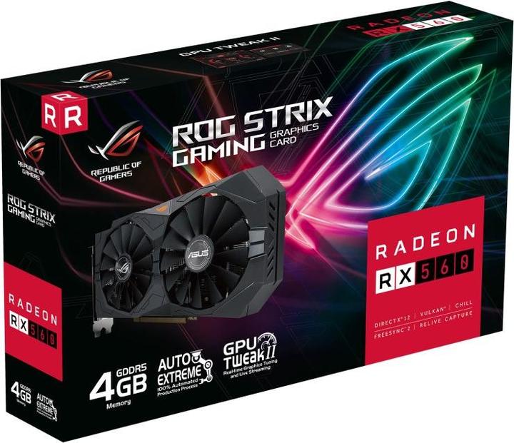 Produktbild ASUS ROG STRIX Radeon RX560 V2 GAMING (4 GB)