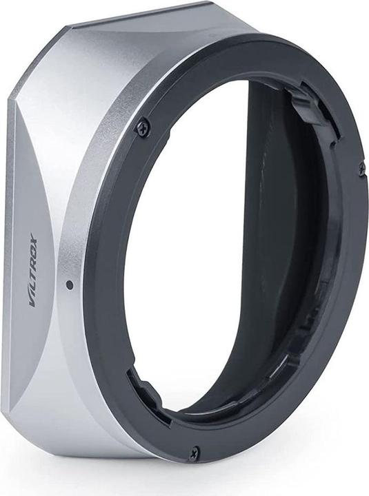 Actual product image Viltrox 23mm 33mm 56mm F1.4 Metal Square Hood Silver
