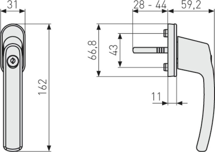 Immagine prodotto Abus FG200 (Maniglie per finestre)