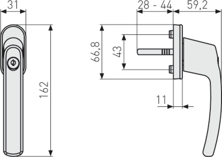 Produktbild Abus FG200 (Fenstergriffe)