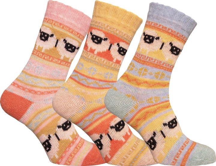 Actual product image Simply Essentials Womens/Ladies Alpaca Wool Blend Sheep Socks (Pack Of 3) (pack of 3, 37 - 40.5)