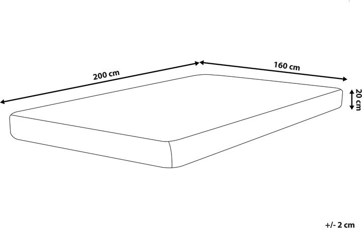 Actual product image Beliani Pearl (Foam core, 160 x 200 cm)