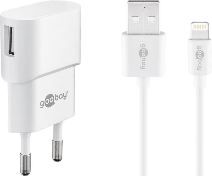 Produktbild Goobay USB-A Ladegerät mit Apple Lightning Kabel (5 W)
