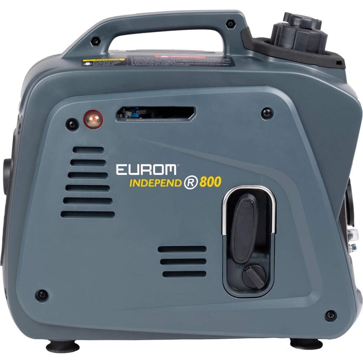 Eurom, Generatore di corrente, 700 generator benzine inverter aggregaat - 800 Watt (800 W, 2.10 l)