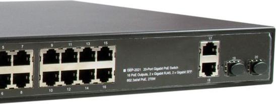 Image du produit LevelOne Commutateur 20x GE GEP-2021 16xPo (20 ports)