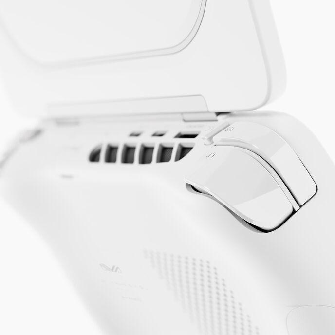 Actual product image Ayaneo Flip DS Handheld Console - AMD Ryzen 8840U, 16 GB LPDDR5X, 512 GB SSD, Milky White