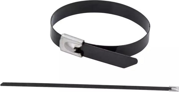 Produktbild Dedra Edelstahlbefestigungen, Gr.304, mit Polyesterharz überzogen, Grösse 4,6 *290, 20 Stück (Metallkabelbinder, 290 mm, 20 Stk.)