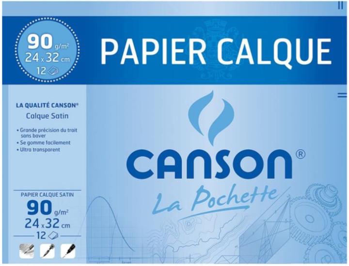 Immagine prodotto Canson Carta trasparente, satinata, DIN A4, 90 gsm (A4, Nessuna, Nessuna rilegatura)