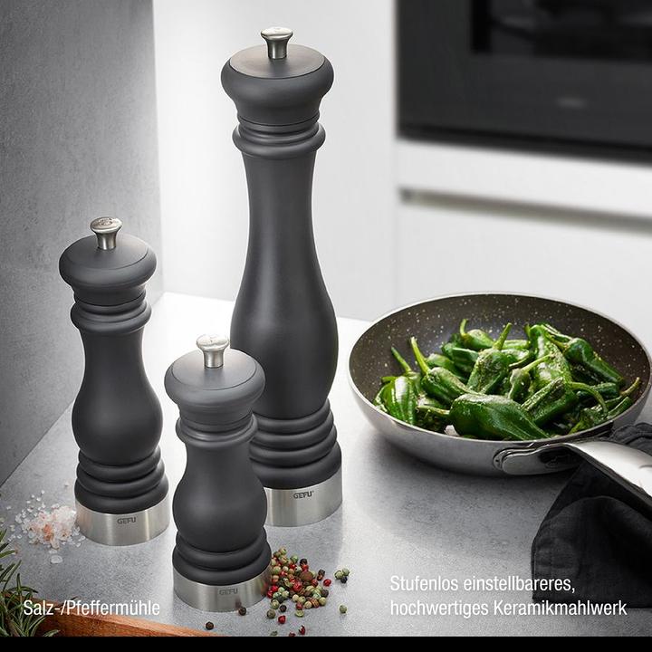 Immagine prodotto GEFU Macina sale o pepe FLAVIO M, nero (Sale, Pepe)