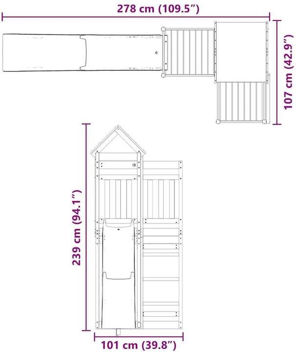 Immagine prodotto vidaXL Spielturm