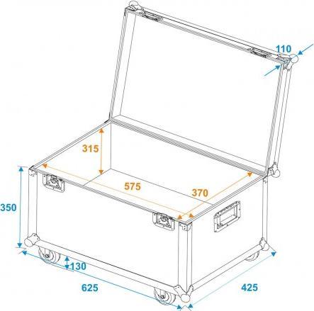 Produktbild Roadinger Universal-Transport-Case 60x40cm mit Rollen (30126727) (Universal)