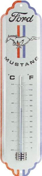 Actual product image Nostalgic-Art Merchandising Thermometer Ford Mustang 6.5 x 28 cm