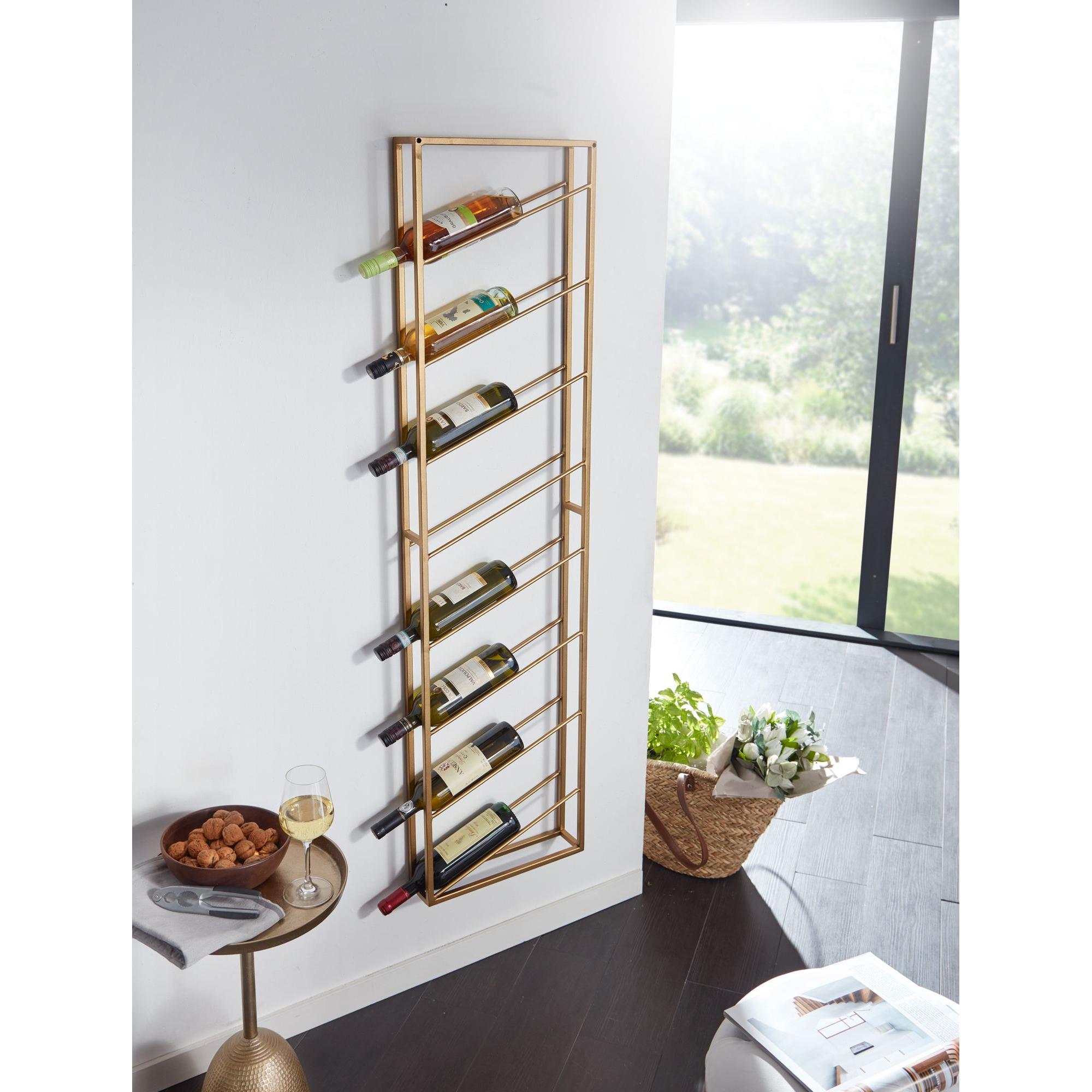 FineBuy, Weinregal, Weinregal FB41453 Metall Gold