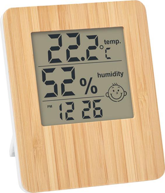 Actual product image MidOcean Bamboo Digital Desk Clock