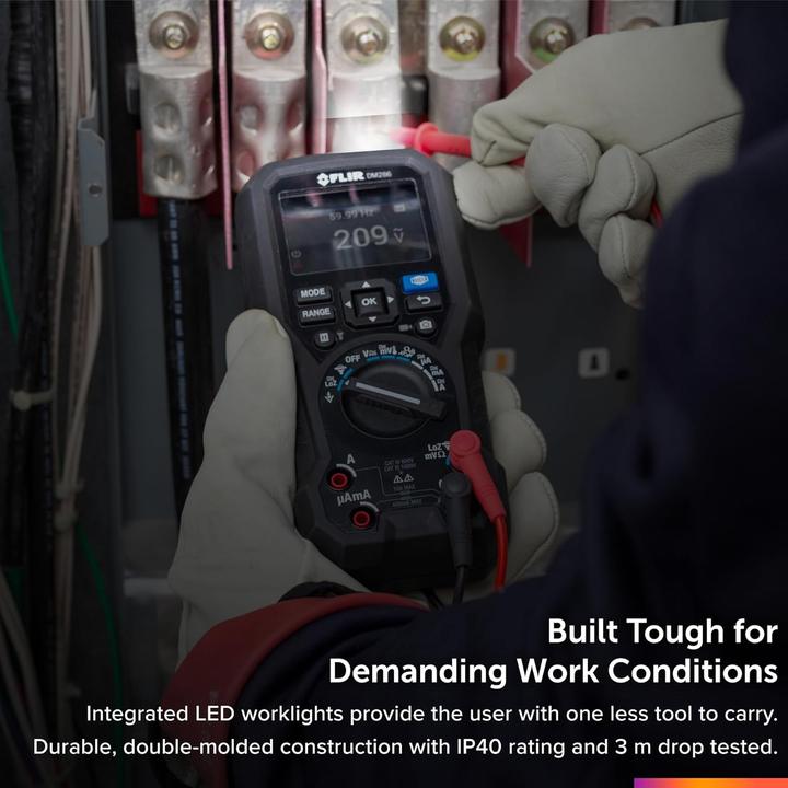 Actual product image Flir DM286 Hand-held multimeter integrated thermal imaging camera CAT III 1000 V, CAT IV 600V Display (CAT III 1000V, CAT IV 600V)