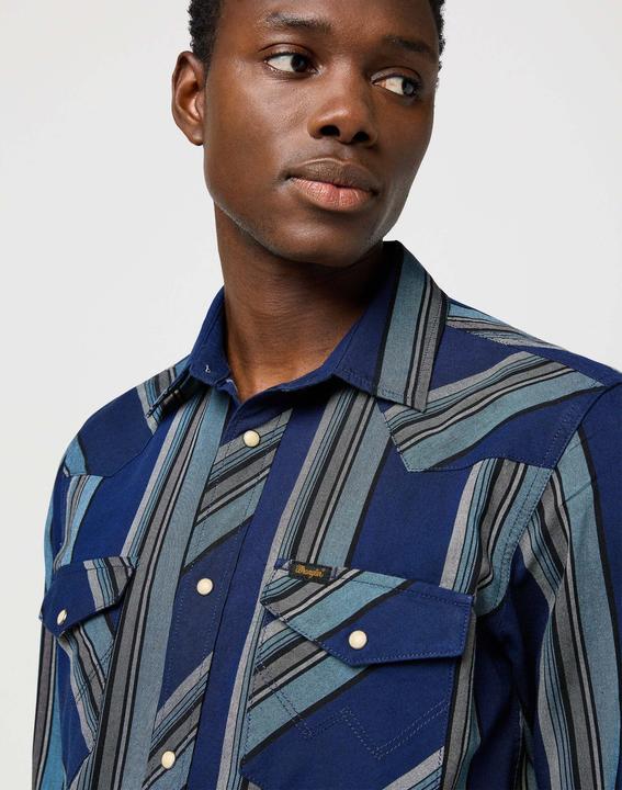 Immagine prodotto Wrangler Langarmhemd Western Indigo Shirt (S)