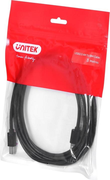 Immagine prodotto Unitek Y-C420GBK Cavo USB USB 2.0 USB A USB B (3 m, USB 2.0)