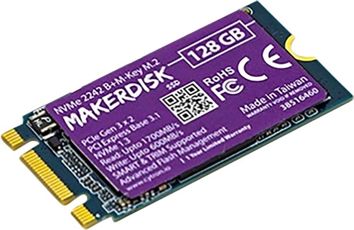 Produktbild Cytron NVMe M.2 SSD hard drive - 128 GB - Hard drive format - M.2 2242 (128 GB, M.2 2242)